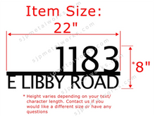 Load image into Gallery viewer, Custom Metal Address Sign For Rock - Personalized Custom Address - Modern House Address Number - Housewarming Gifts - Rock Address Plaque