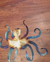 Load and play video in Gallery viewer, Custom metal octopus wall hanging sign