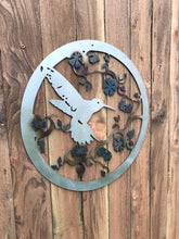 Load image into Gallery viewer, a clock on the side of a wooden wall