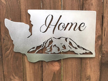 Load image into Gallery viewer, Custom Metal Home Mountain Sign