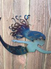 Load image into Gallery viewer, Custom metal mermaid wall art