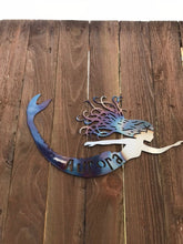Load image into Gallery viewer, Custom metal mermaid wall art