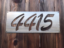 Load image into Gallery viewer, a wooden bench with a sign on it