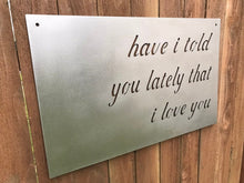Load image into Gallery viewer, Custom metal script wall art