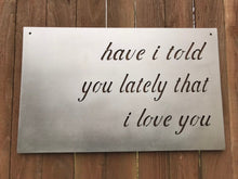 Load image into Gallery viewer, Custom metal script wall art