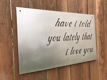 Load image into Gallery viewer, Custom metal script wall art