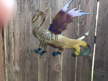 Load image into Gallery viewer, Custom metal personalized dragon sign wall art