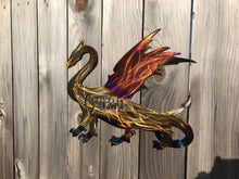 Load image into Gallery viewer, Custom metal personalized dragon sign wall art