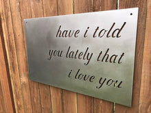 Load image into Gallery viewer, Custom metal script wall art