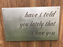 Load image into Gallery viewer, Custom metal script wall art