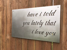 Load image into Gallery viewer, Custom metal script wall art