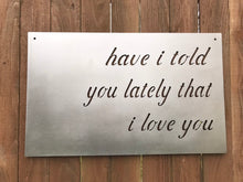 Load image into Gallery viewer, Custom metal script wall art