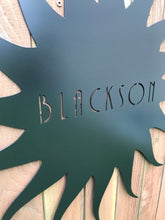 Load image into Gallery viewer, Custom metal personalized sun sign