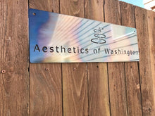 Load image into Gallery viewer, Custom metal business logo or personalize sign