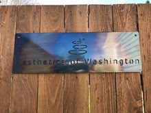 Load image into Gallery viewer, Custom metal business logo or personalize sign