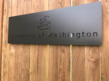 Load image into Gallery viewer, Custom metal business sign logo