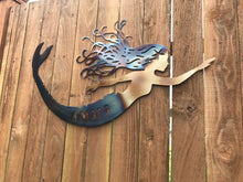 Load image into Gallery viewer, Custom metal personalized mermaid large