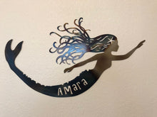 Load image into Gallery viewer, Custom metal personalized mermaid large