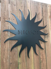 Load image into Gallery viewer, Custom metal personalized sun sign