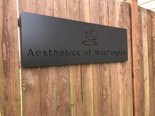 Load image into Gallery viewer, Custom metal business sign logo