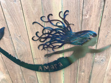 Load image into Gallery viewer, Custom metal personalized mermaid large