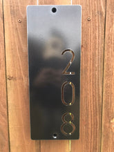 Load image into Gallery viewer, a wooden door with a mirror on it