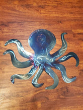 Load image into Gallery viewer, Custom metal octopus wall art decor hanging