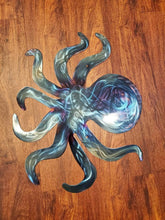 Load image into Gallery viewer, Custom metal octopus wall art decor hanging