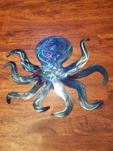 Load image into Gallery viewer, Custom metal octopus wall art decor hanging