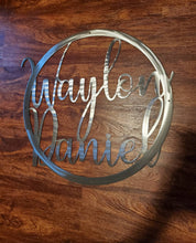 Load image into Gallery viewer, a sign that is sitting on a wooden table