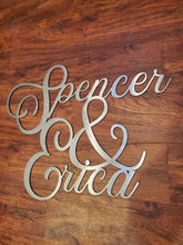Load image into Gallery viewer, a sign that is sitting on a wooden table