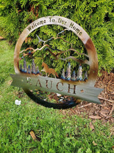 Load image into Gallery viewer, Custom metal horse mountain outdoors theme monogram personalized