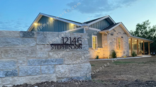 Load image into Gallery viewer, Custom Metal Address Sign For Rock - Personalized Custom Address - Modern House Address Number - Housewarming Gifts - Rock Address Plaque