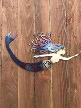 Load image into Gallery viewer, Custom metal mermaid wall art
