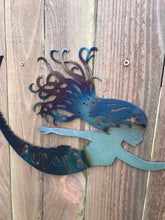 Load image into Gallery viewer, Custom metal mermaid wall art
