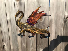 Load image into Gallery viewer, Custom metal personalized dragon sign wall art
