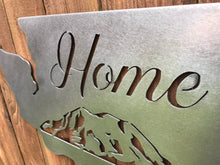 Load image into Gallery viewer, Custom Metal Home Mountain Sign
