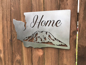 Custom Metal Home Mountain Sign