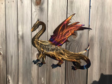 Load image into Gallery viewer, Custom metal personalized dragon sign wall art
