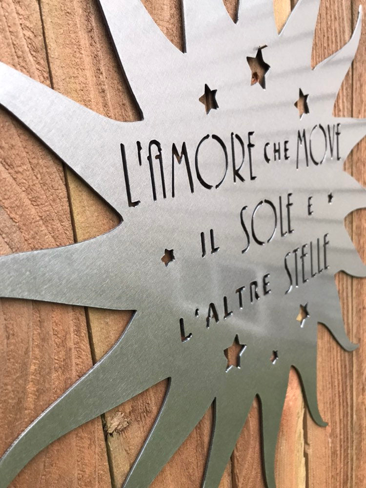 Custom metal sun sign | SJP Metal Works, LLC