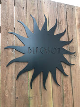 Load image into Gallery viewer, Custom metal personalized sun sign
