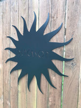 Load image into Gallery viewer, Custom metal personalized sun sign
